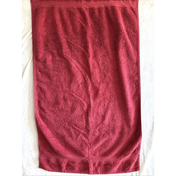 4 Ralph Lauren Vintage Red Towels 50” X 28” 100% Cotton